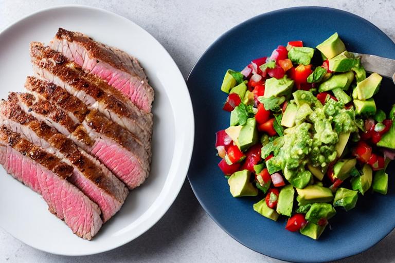 Keto Tuna Steak with Avocado Salsa