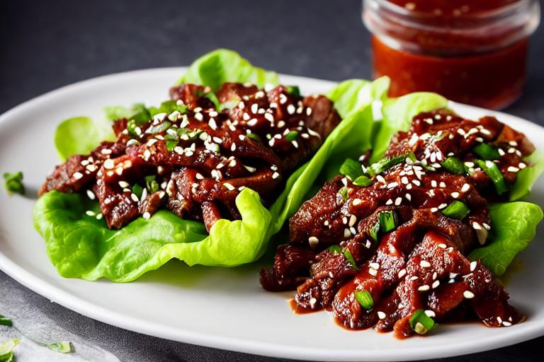 Korean Barbecue Beef Bulgogi Wraps