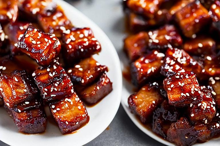 Korean BBQ Pork Belly Bites