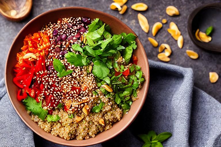 Korean Chili Flake Quinoa Bowl