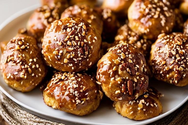 Korean-Style Breakfast Buns with Spiced Pecans