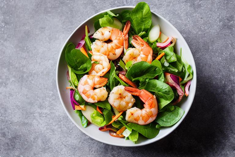 Korean-Style Pear & Shrimp Salad