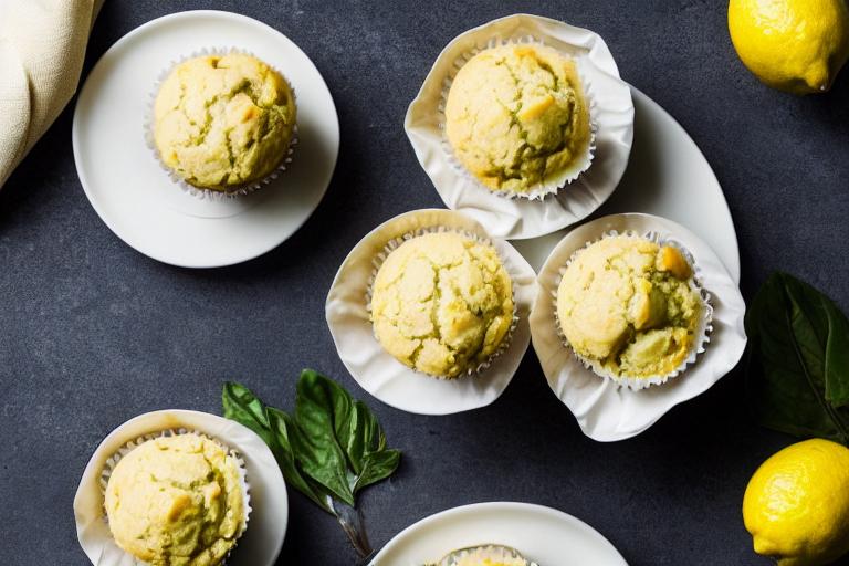 Lemon-Ginger Panna Cotta Muffins