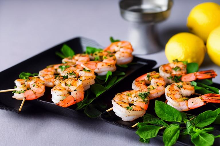 Lemon Herb Grilled Shrimp Skewers