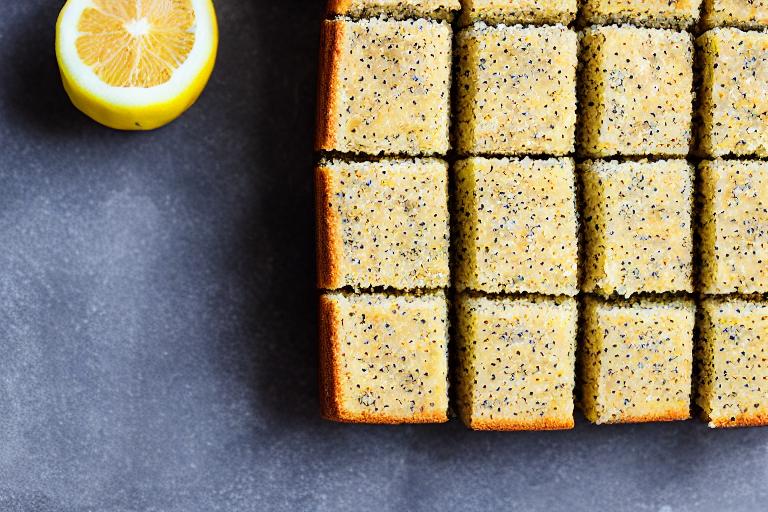 Lemon Poppyseed Pound Cake Bars