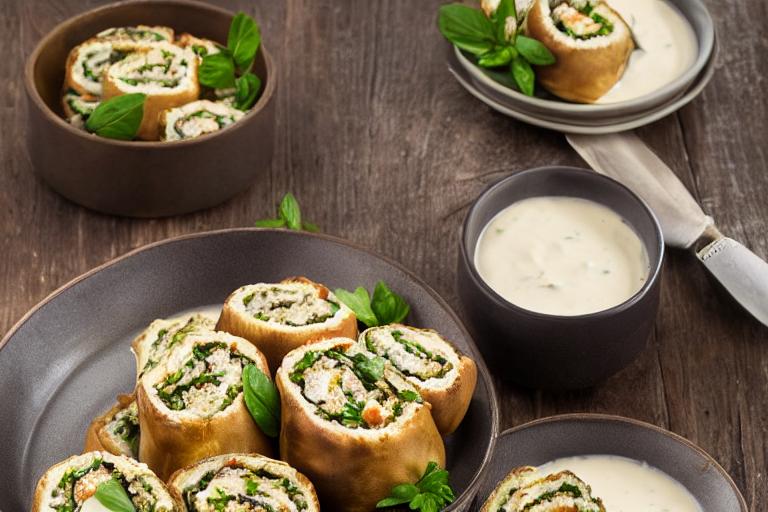 Mediterranean Eggplant Moussaka Rolls
