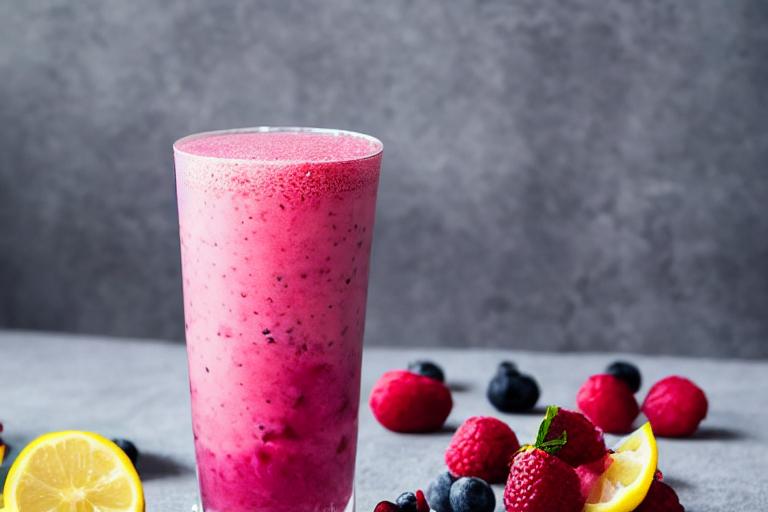 Mixed Berry Lemonade Slushie