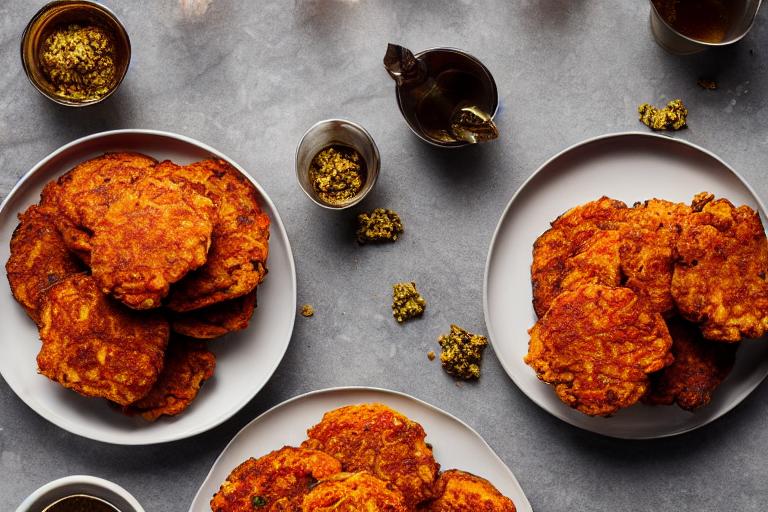Moroccan Harissa Carrot Fritters