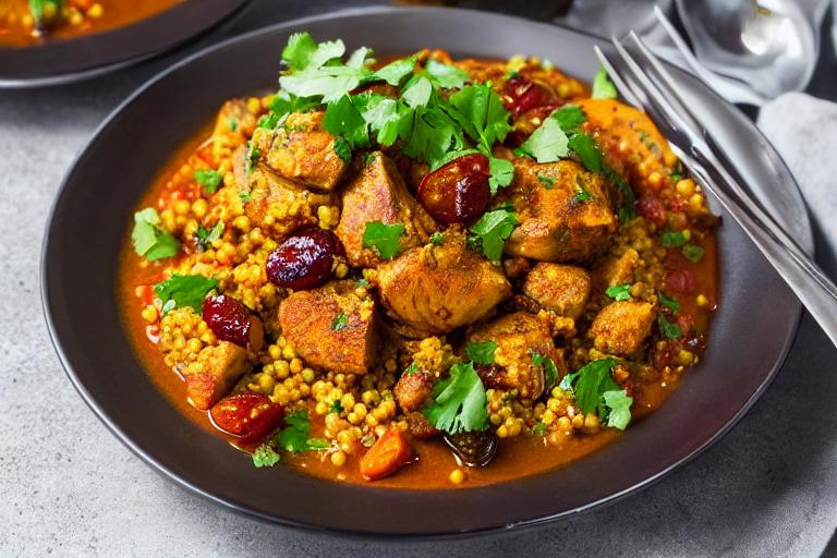 Moroccan Spiced Chicken Tagine with Couscous