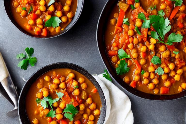 Moroccan Spiced Chickpea & Carrot Stew