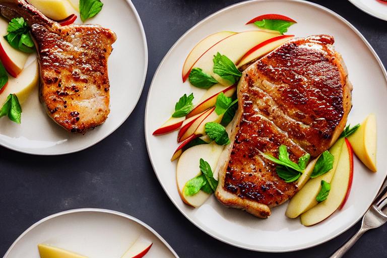 Pan-Seared Pork Chops with Apple Cider Glaze