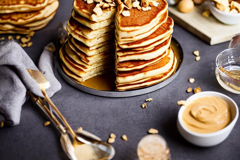 Peanut Butter Banana Pancake Stack