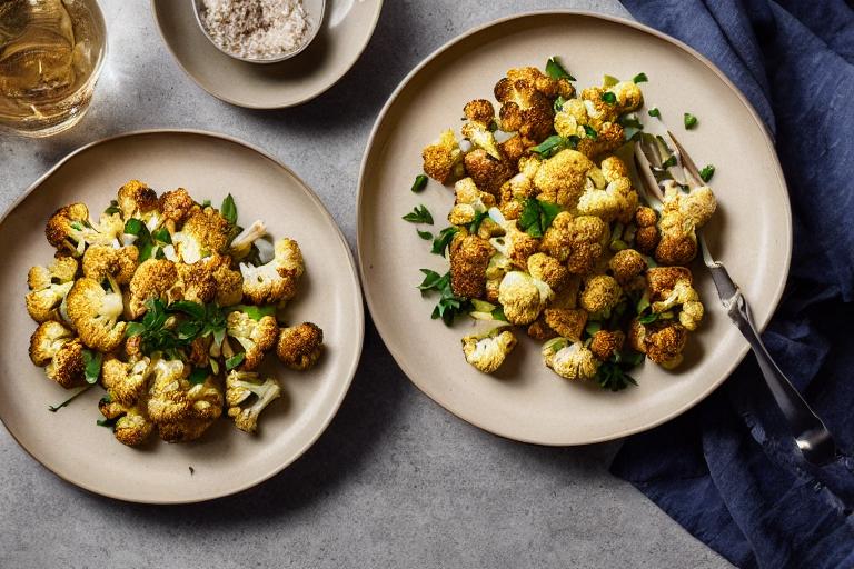 Perfect Roasted Cauliflower with Parmesan