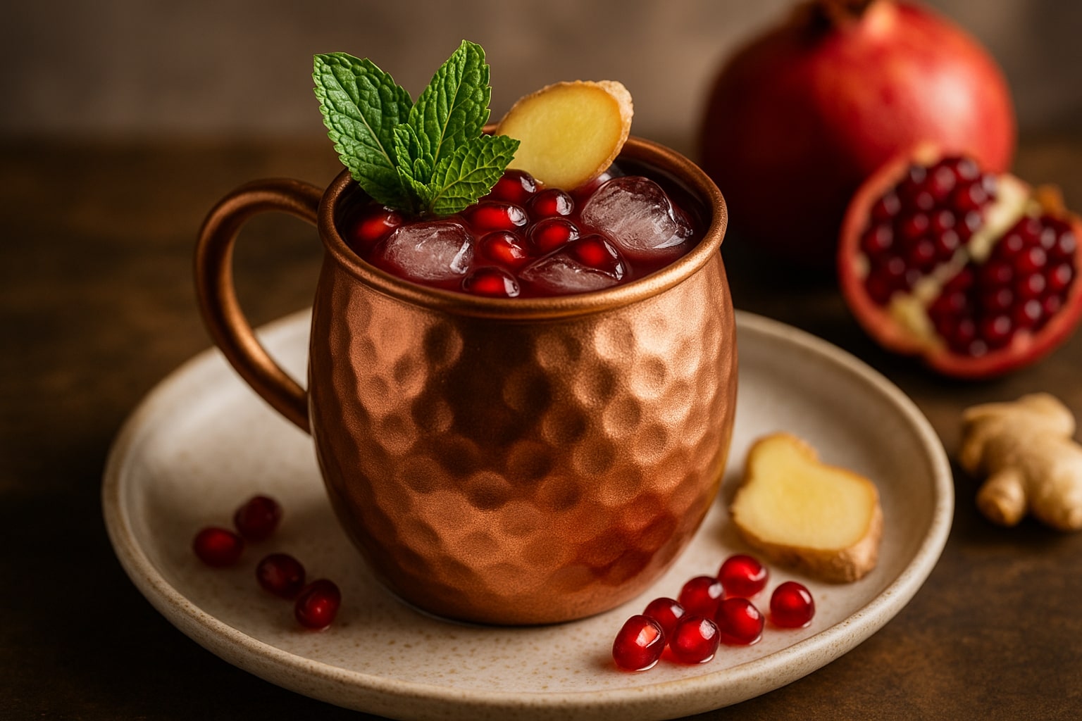 Pomegranate Ginger Mule