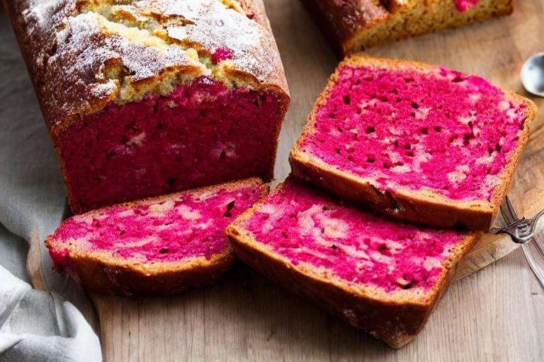 Raspberry White Chocolate Swirl Bread Loaf