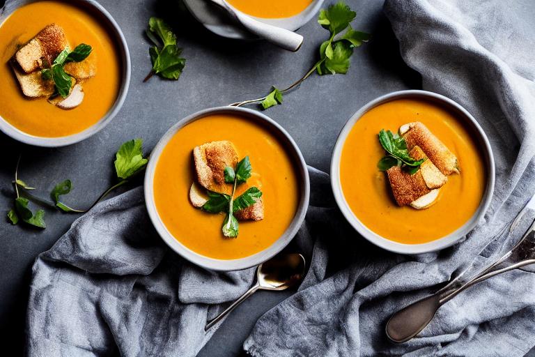 Roasted Butternut Squash & Apple Soup Cakes
