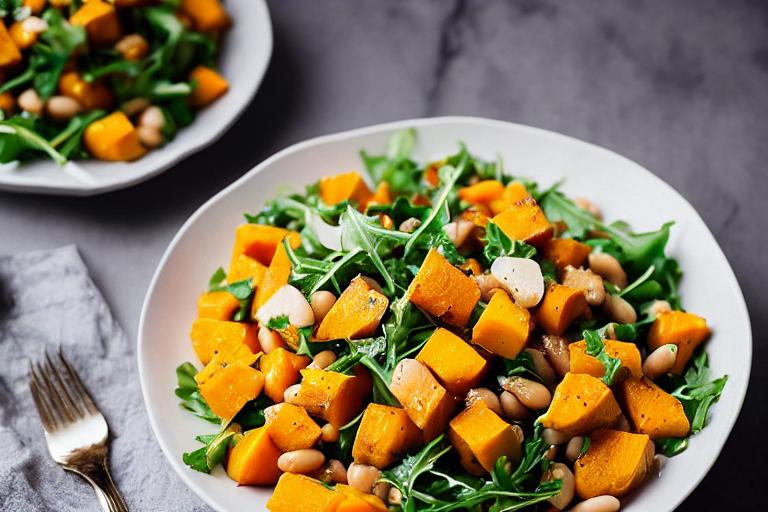Roasted Butternut Squash & White Bean Salad