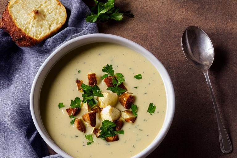 Roasted Cauliflower & Potato Soup