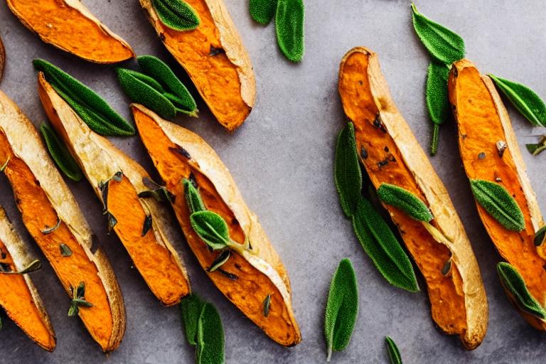 Roasted Sweet Potato and Sage Crostini