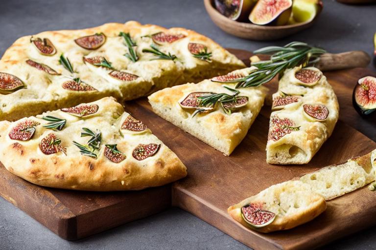 Rustic Fig and Olive Oil Focaccia
