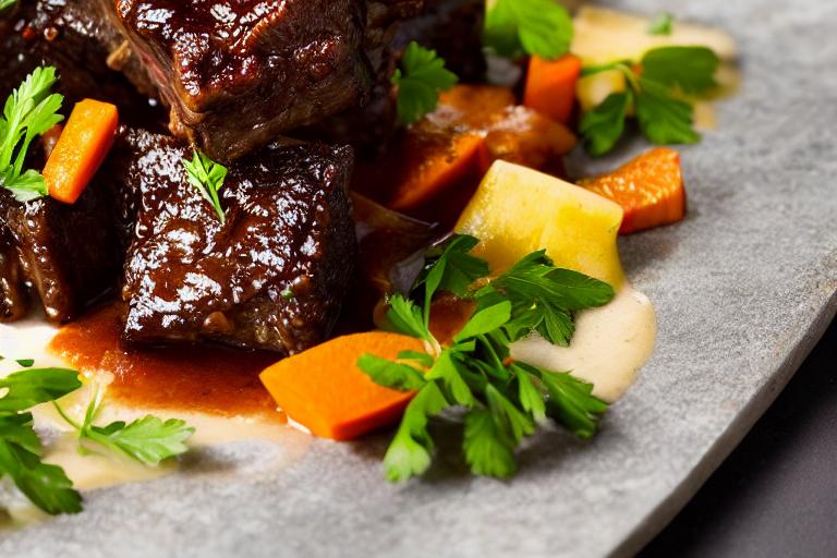 Slow-Braised Beef Short Ribs with Root Vegetables