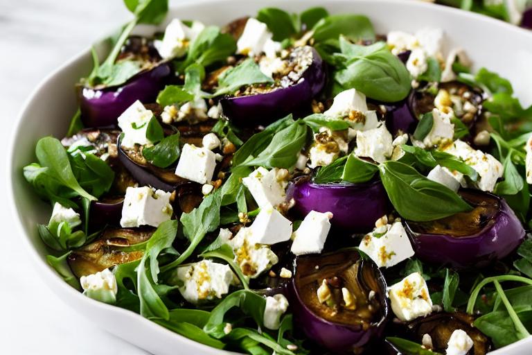 Smoky Eggplant & Feta Salad
