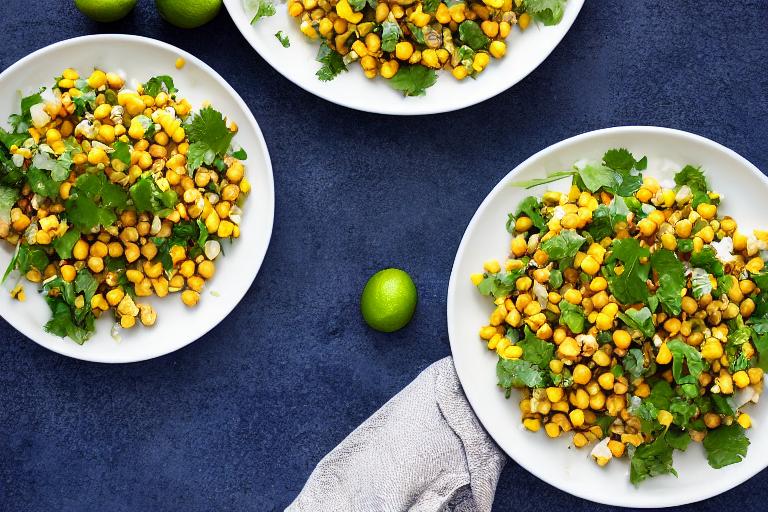 Southwest Chickpea & Corn Salad with Lime Vinaigrette
