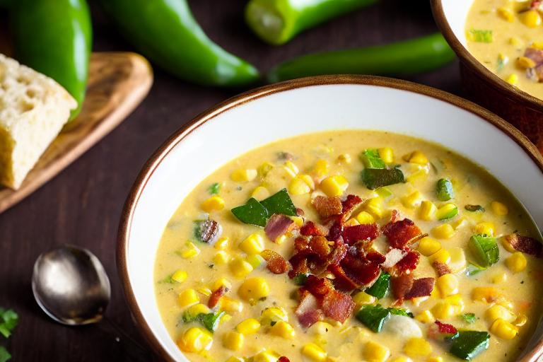 Spicy Corn Chowder with Bacon & Jalapeño