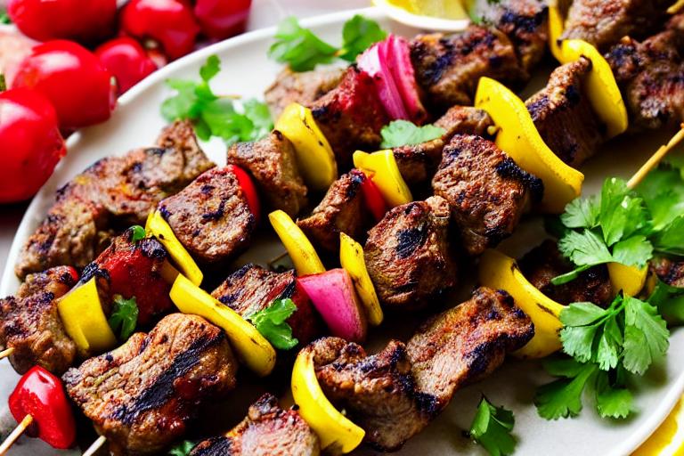 Spicy Moroccan Lamb Kebabs with Preserved Lemon