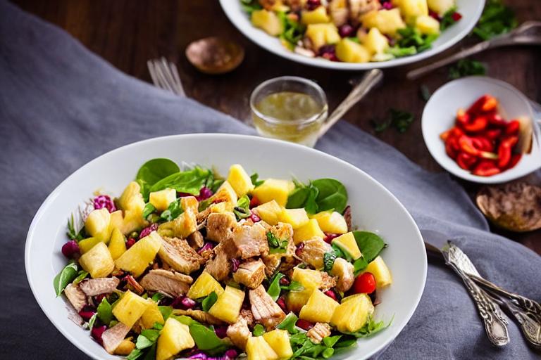 Spicy Pineapple & Turkey Salad