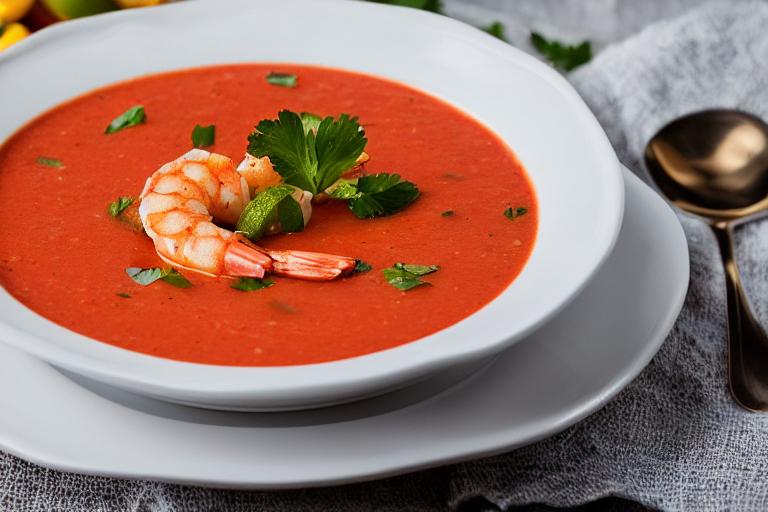 Spicy Shrimp & Watermelon Gazpacho