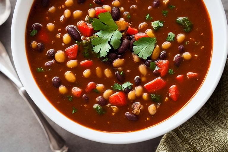 Spicy Southwestern Black Bean Soup