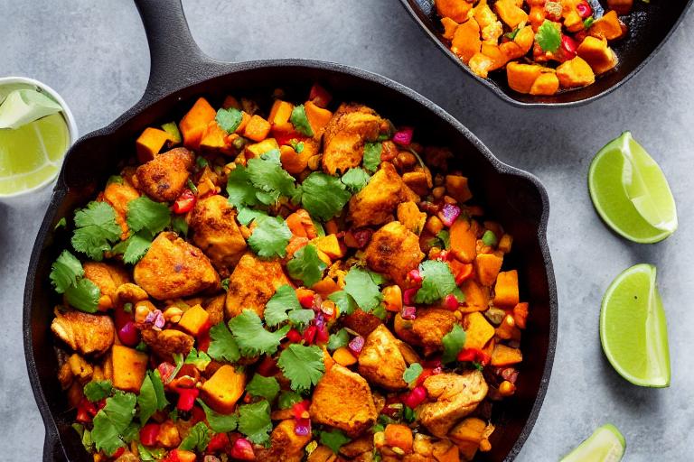 Spicy Southwestern Chicken & Sweet Potato Hash