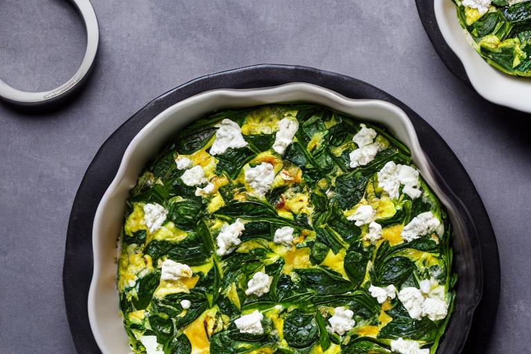 Spinach and Feta Breakfast Quiche Cups