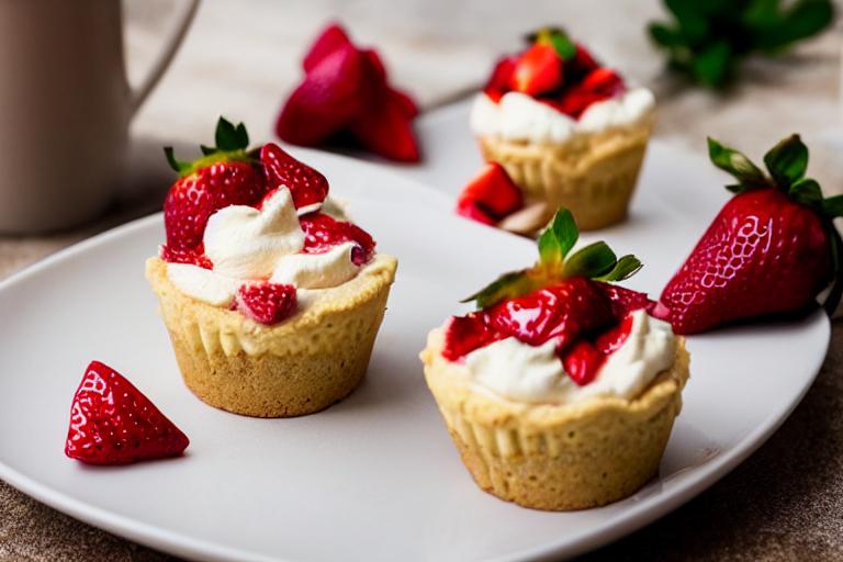 Strawberry Shortcake Mousse Cups