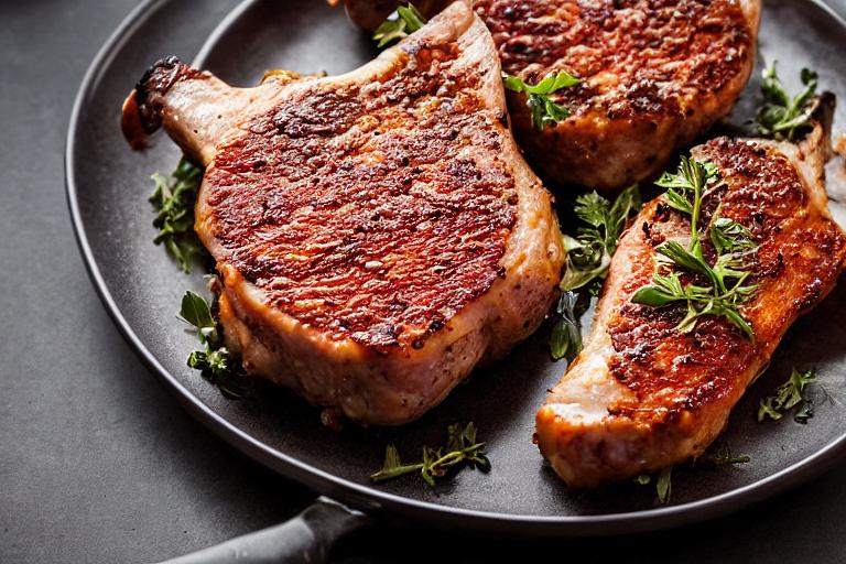 Stuffed Pork Chops with Herb Sausage Filling