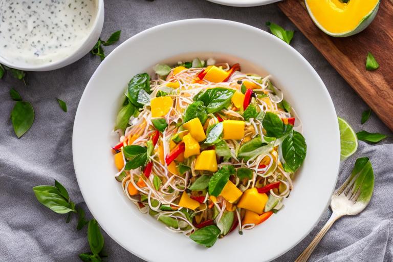 Thai Mango & Coconut Milk Rice Noodle Salad