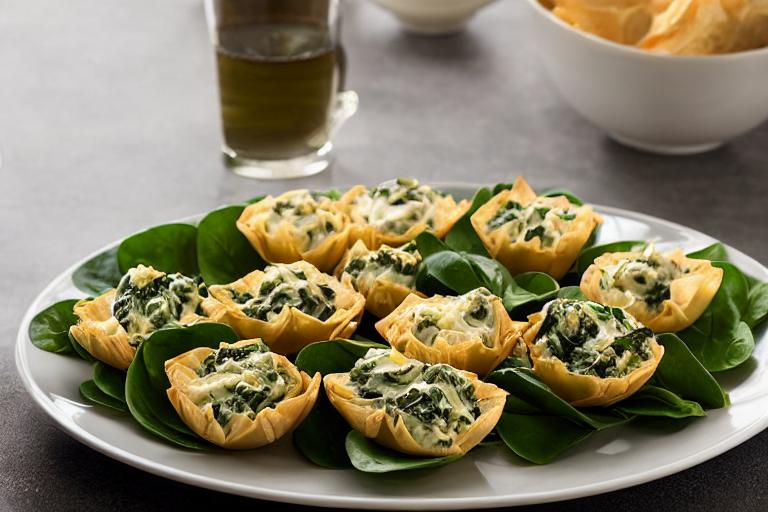 Warm Artichoke and Spinach Dip Bites
